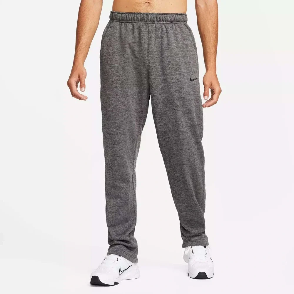 Nike Mens Therma-FIT Training Pants Charcoal Grey Fleece Joggers‎ Large NWT